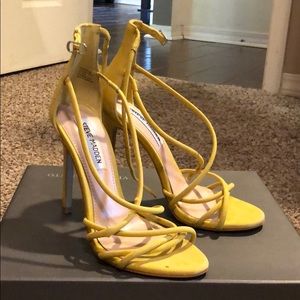 Yellow Steve Madden heels